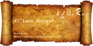 Álmos Roland névjegykártya