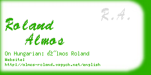 roland almos business card